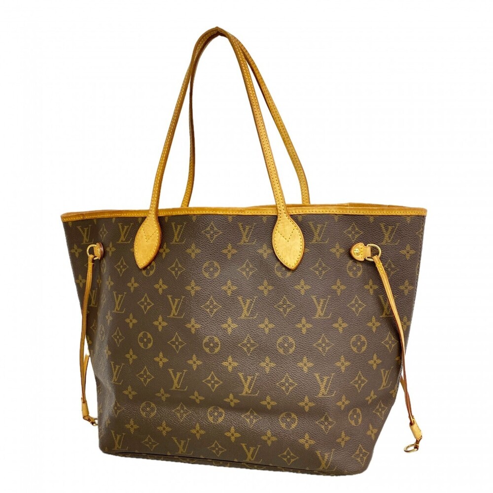 LOUIS VUITTON Brown Monogram Neverfull MM Tote Bag - Picture 1 of 12